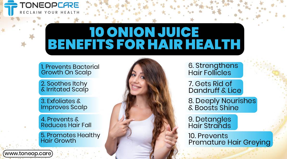 10 Onion Juice Benefits For Hair Health